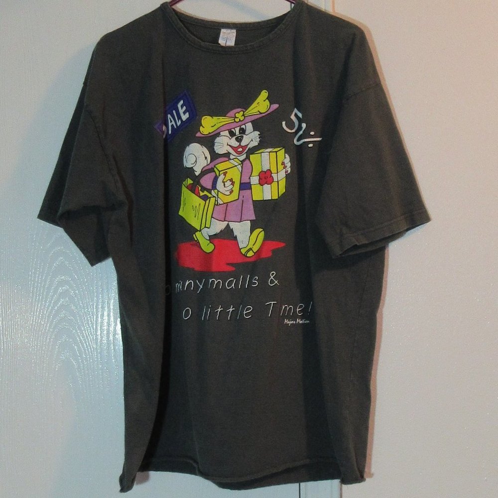Olive Green Shopping T-Shirt One-Size